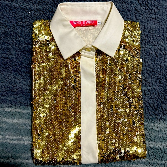 Who,s Who Sequence Vest Style Shirt made in Italy - Picture 1 of 5